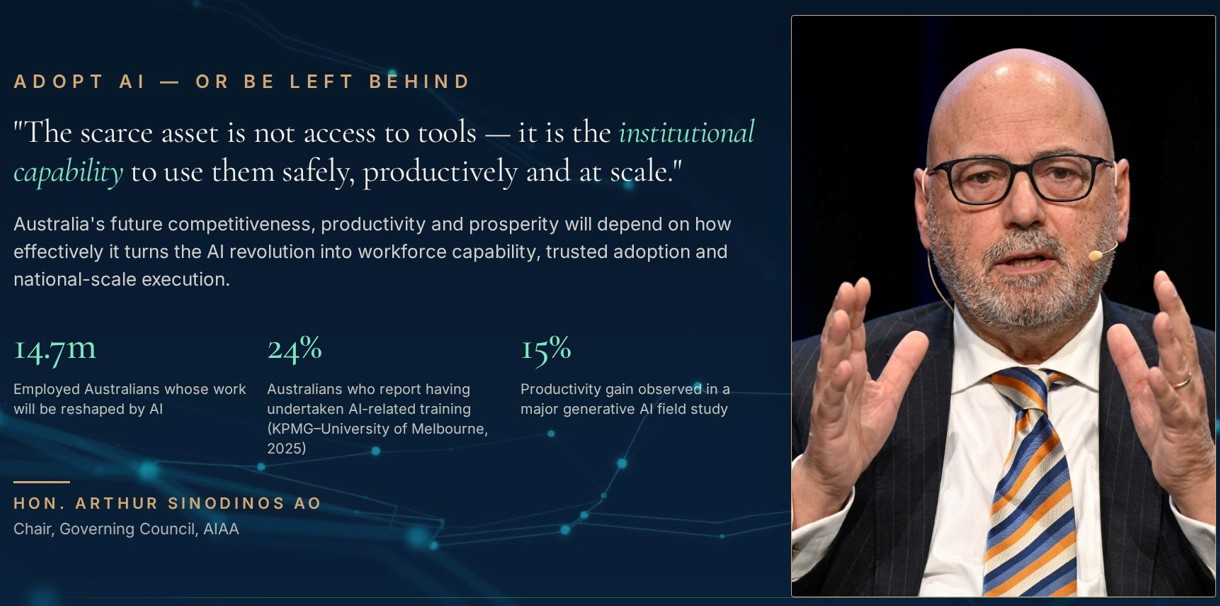Hon. Arthur Sinodinos AO — Chair, Governing Council, AIAA